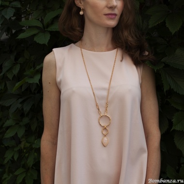 Колье Fiore Luna, ROSE QUARTZ